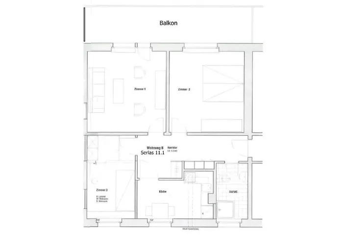 70m2 Mit Seeblick, Balkon, Serlas, Parkplatz - S11,1 Daire Saint-Moritz